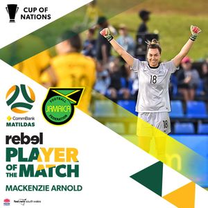 Image post by @TheMatildas on Twitter