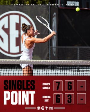 Image post by @GamecockWTennis on Twitter