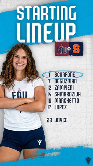 Image post by @FDUKnightsWVB on Twitter/X
