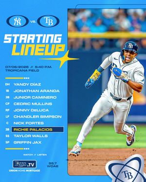 Image post by @RaysBaseball on Twitter
