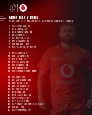Image post by @armyrugbyunion on Instagram
