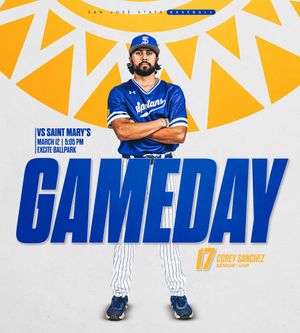 Image post by @SanJoseStateBSB on Twitter