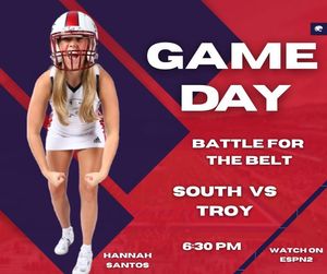 Image post by @southalabama.cheerleading on Facebook