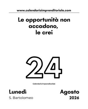 Image post by @calendarioimprenditoriale on Instagram