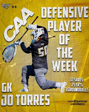 Image post by @towsonwlax on Instagram