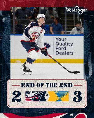 Image post by @BlueJacketsNHL on Twitter/X
