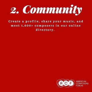 Image post by @americancomposersforum on Instagram