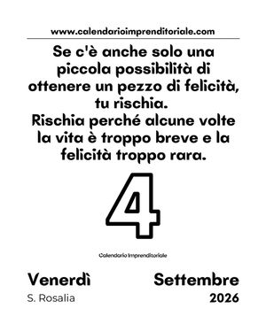 Image post by @calendarioimprenditoriale on Instagram