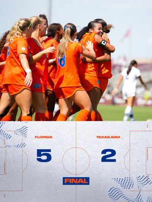 Image post by @GatorsSoccer on Twitter/X