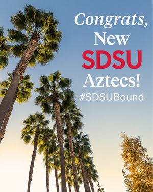 Image post by @sdsuadmissions on Instagram