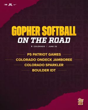 Image post by @GopherSoftball on Facebook