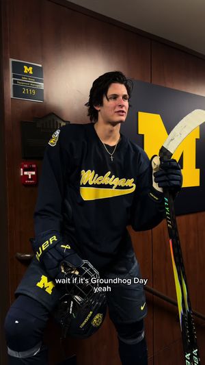 Video post by @umichhockey on TikTok