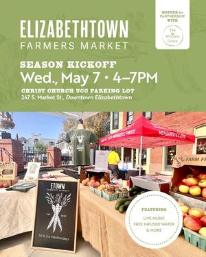 Image post by @Elizabethtown Farmer's Market on Facebook