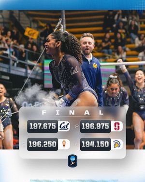 Image post by @NCAA_Gymnastics on Twitter