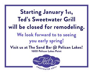 Image post by @tedssweetwatergrill on Instagram