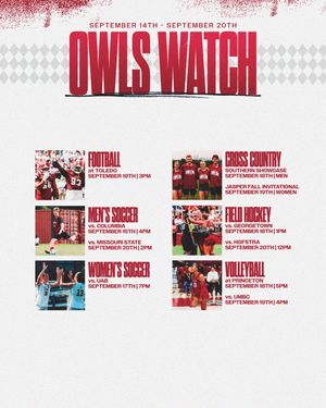 Image post by @templeowls on Instagram