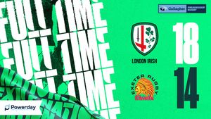 Image post by @londonirish on Twitter