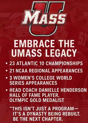 Image post by @UMassSoftball on Twitter