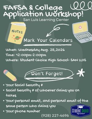 Image post by @studentchoicehs on Instagram