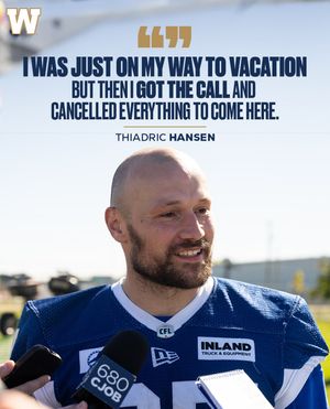 Image post by @wpgbluebomberscfl on Instagram