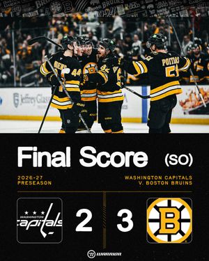 Image post by @NHLBruins on Twitter/X