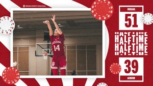 Image post by @IndianaWBB on Twitter