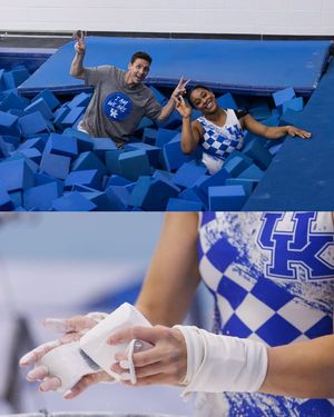 Image post by @UKGymnastics on Facebook