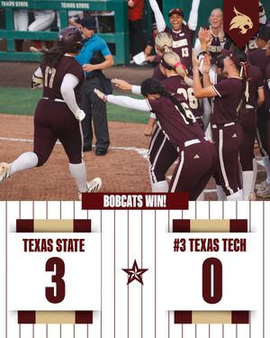 Image post by @TXStateSoftball on Twitter