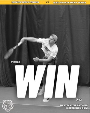 Image post by @DePauwAthletics on Twitter
