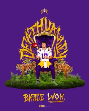 Image post by @LSUfootball on Twitter