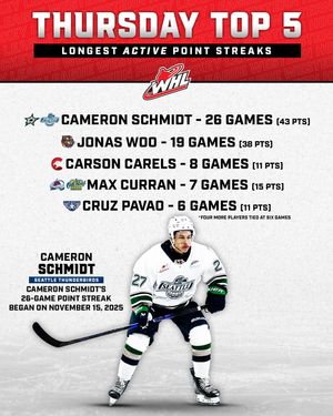 Image post by @westernhockeyleague on Instagram