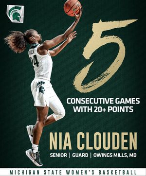 Image post by @msu_wbasketball on Instagram
