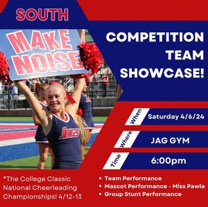 Image post by @southalabama.cheerleading on Facebook