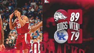 Image post by @RazorbackMBB on Twitter