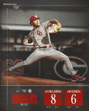 Image post by @OklahomaBaseball on Facebook
