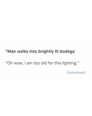 Image post by @overheardnewyork on Instagram
