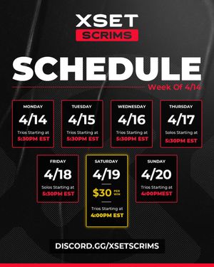 Image post by @XSET on Twitter