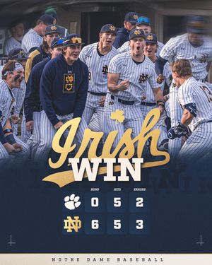 Image post by @notredamebaseball on Instagram