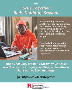 Image post by @rustudenthealth on Instagram