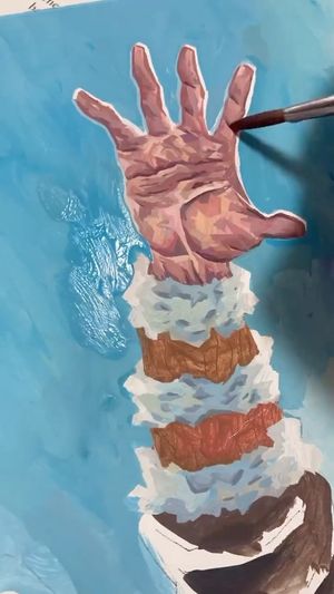 Video post by @RichPellegrinoArt on Facebook