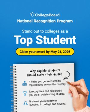 Image post by @collegeboard on Instagram