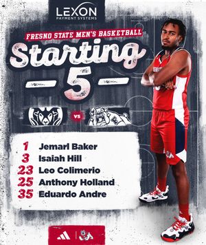 Image post by @FresnoStateMBB on Twitter