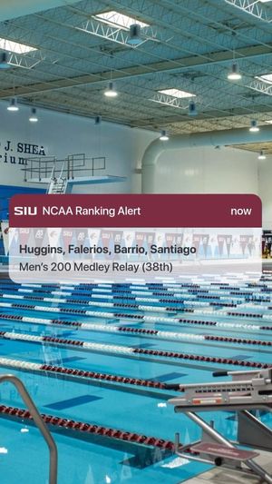Video post by @SIUSwimDive on Facebook