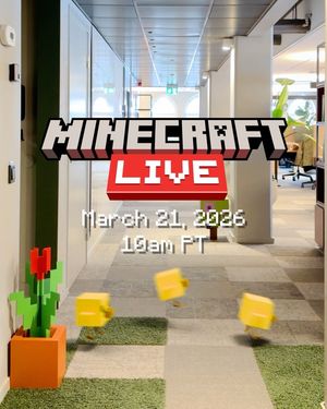 Image post by @minecraft on Instagram