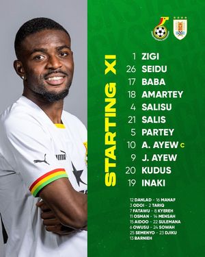 Image post by @GhanaBlackstars on Twitter