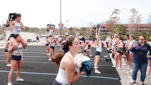 Video post by @corner_canyon_cheer on Instagram