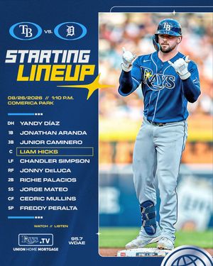 Image post by @RaysBaseball on Twitter