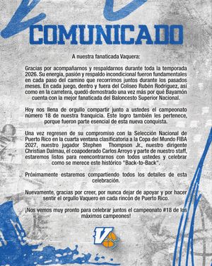 Image post by @vaquerosbsn on Instagram