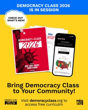 Image post by @rockthevote on Instagram