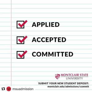 Image post by @montclairstateu on Instagram